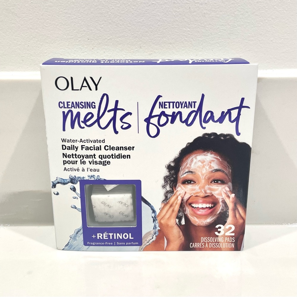 NEW Olay Water-Activated Daily Facial Cleanser Cleansing Melts w/ Retinol